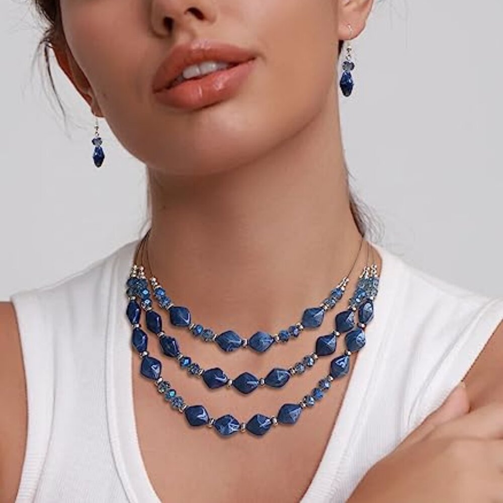 3 Layered Chunky‎ Statement Necklace